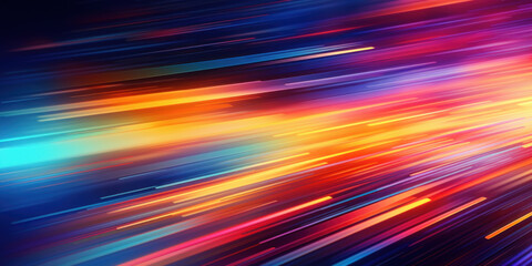 Obraz premium Abstract speed motion blurred striped glitch background.