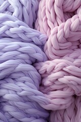 Pink purple colored wool textiles in the style of minimalist backgrounds. - obrazy, fototapety, plakaty