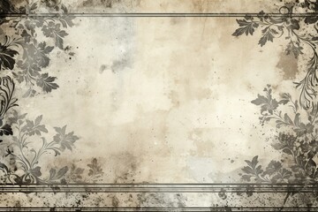 vintage grunge background featuring scratches grit and grain effects and borders beige grey weather effects