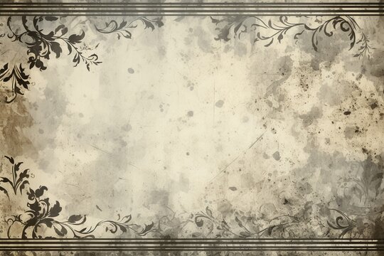 vintage grunge background featuring scratches grit and grain effects and borders