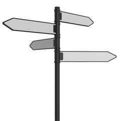 화살표 도로 표지판 이정표 Arrow Road Sign