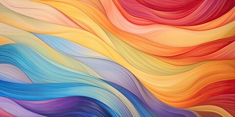 Obraz premium Swirling rainbow layers background