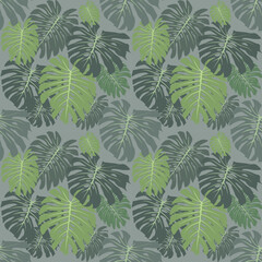 seamless pattern with leaves