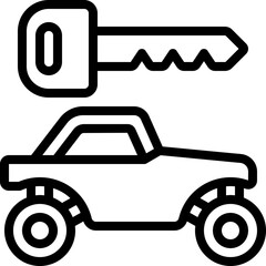 Buggy Rental Key Icon