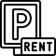 Parking Rent Icon
