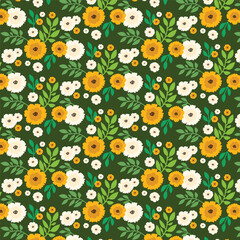 Hand drawn spring pattern design