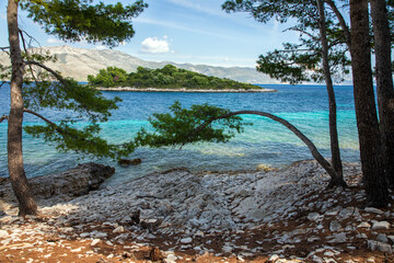 Badija Island off the Coast of Korcula Island on the Dalmatian Coast of Croatia