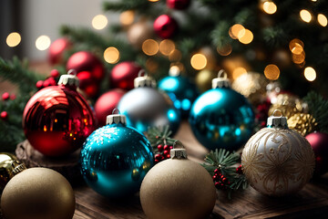 christmas tree ornaments, decoration