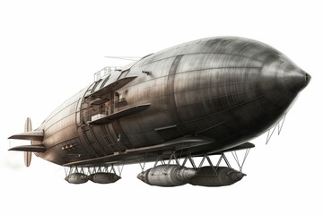 Aircraft, airship, isolated. Generative AI