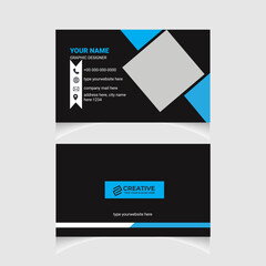 Corporate Business card template design Stationary Item clean and Modern Business card.