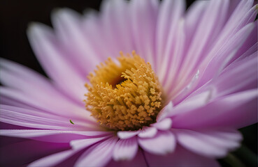 close up of pink daisy flower