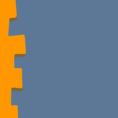 Blue and orange illustration for background