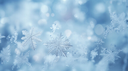 christmas background with snowflakes