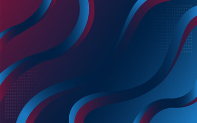 Simple gradient color wavy element abstract background.