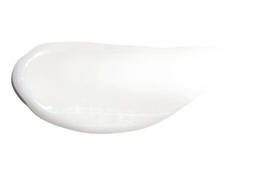A smear of cream on a blank background. PNG