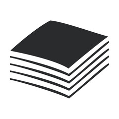 Book, paper napkin and notebook icon