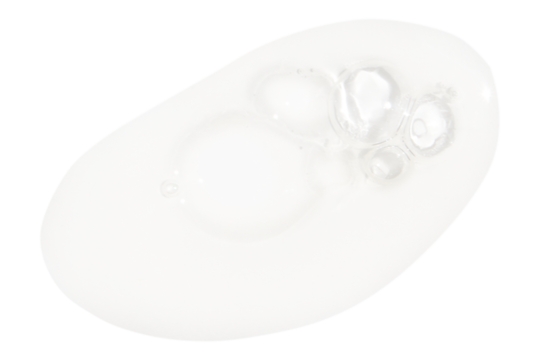 Smear, drop, clear gel, serum clear on blank background. PNG