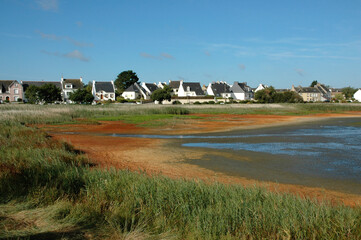 marais; bord de mer; region Bretagne; reserve naturelle des marais de Pen Mané; Locmiquélic; 56,...