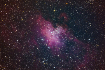 Eagle nebula with pilars of creation, messier 16