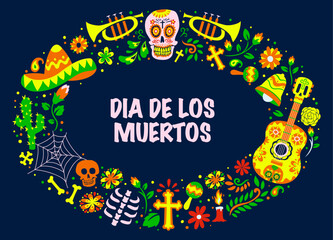 Dia De Los Muertos Holiday Greeting Card Design