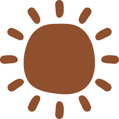 Scandinavian Drawing Sun