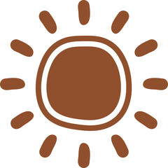 Scandinavian Drawing Sun