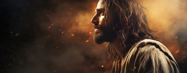 portrait of Jesus, savior of mankind