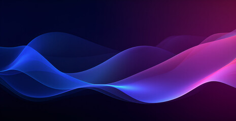 Abstract Waves Artwork: Blue & Purple Gradient, Digital Art for Modern Design, Backgrounds, Wallpapers, Banners - High Resolution