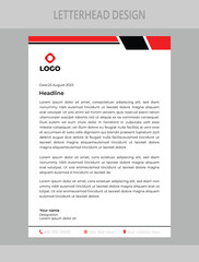 Obraz premium corporate Letterhead Design template,business Letterhead Design template,simple Letterhead Design template
