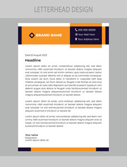 Obraz premium corporate Letterhead Design template,business Letterhead Design template,simple Letterhead Design template