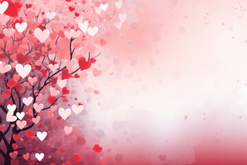 Heart shape and flower Elements for valentine's day festival design