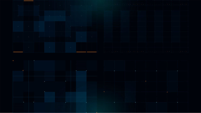 Set of Sci Fi Modern User Interface Elements. Futuristic Abstract HUD. Good for game UI. Vector Illustration EPS10
