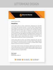 Obraz premium corporate Letterhead Design template,business Letterhead Design template,simple Letterhead Design template