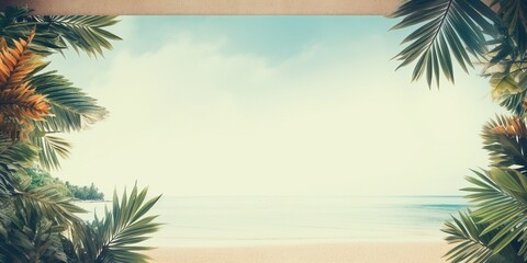 Fototapeta na wymiar beach style background wallpaper for mock up summer warm cosy elements