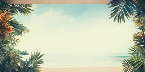 Foto op Plexiglas beach style background wallpaper for mock up summer warm cosy elements © Martin