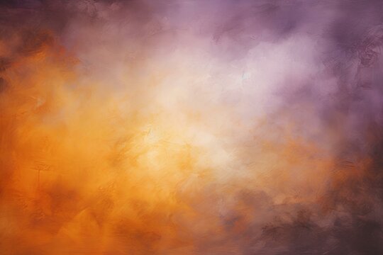 an abstract background based on orange and purple flames, in the style of distressed surfaces, light silver and dark amber. generative AI