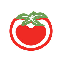 Tomato isolated single simple cartoon illustration