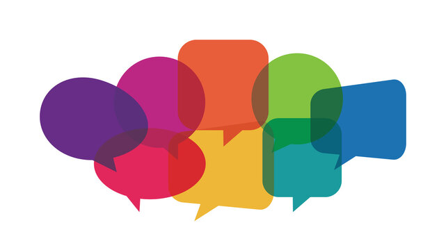 speech bubbles, communication concept, vector illustration 