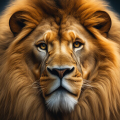 Fototapeta premium Photo close up Lion head