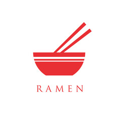 noodle or ramen logo vector illustration. asian noodles concept logos.