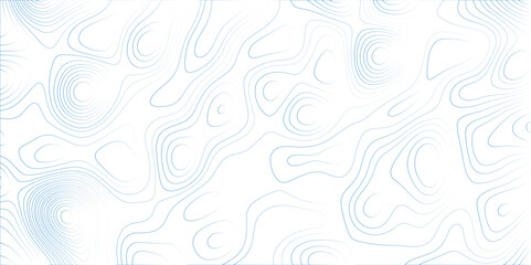 Abstract white background with blue gradient Topographic line map pattern. Contour elevation topographic and textured Background Modern design with White background with topographic wavy patte.