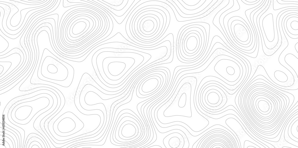 Fototapete Ocean topographic line map with curvy wave isolines vector illustration. Abstract colorful topographic contours map background,Vector contour topographic map. Cartography texture abstract banner use..