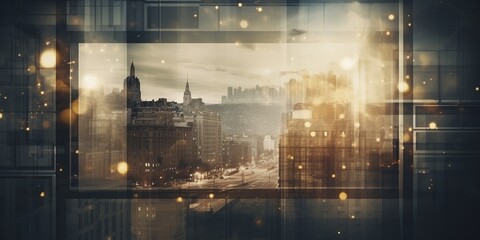 modern movie style background wallpaper template city back drop futuristic lighting