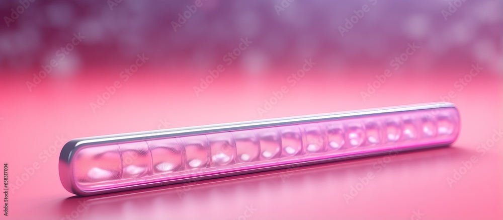 Poster simple pink background with minimal search bar web search in 3d