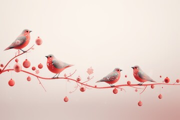 "Minimalist Avian Charm for the Holidays"Generated AI.