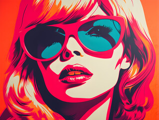 Neo Pop Art of woman 