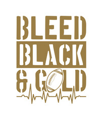 I BLEED Black and Gold , saints, saints football , football heart 