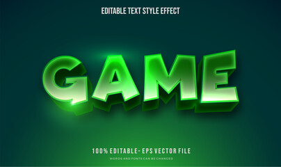 Modern Gradient bright green color with futuristic theme mockup text. Editable 3d text effect styles