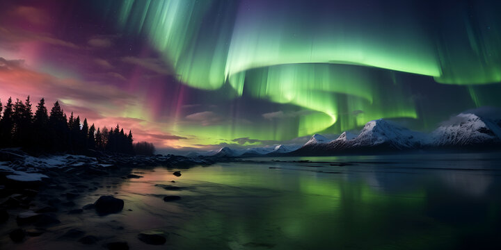 landscape of Northern Lights. Download to encourage me to make more of these stunning Images.