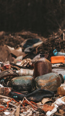 garbage in the forest